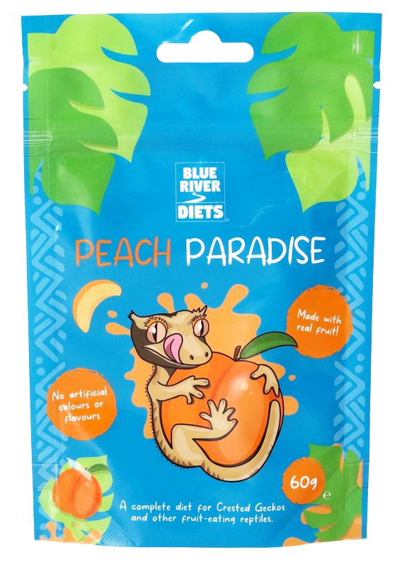 blue river diets gecko food peach paradise