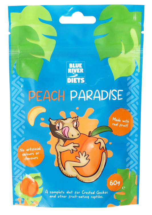 blue river diets gecko food peach paradise